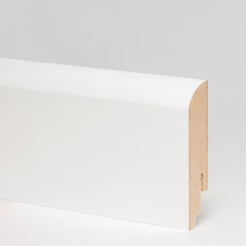 Плинтус МДФ ламинированный TeckWood белый матовый 2000×70×16