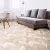 Пробковый пол клеевой Corkstyle Chevron Creme французская елка 1235×305×6 фото в интерьере