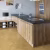 Пробковый пол замковый Corkstyle Chevron Gold французская елка 1235×305×10 фото в интерьере