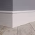 Плинтус МДФ под покраску Evrowood PN 030 2000×80×16 фото в интерьере