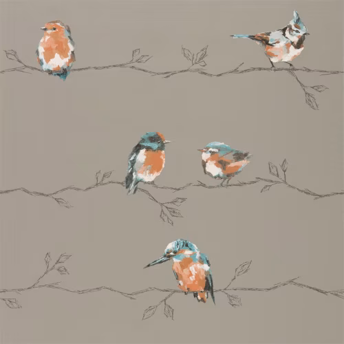 Обои Harlequin Standing Ovation Persico Tangerine/Duckegg 111485