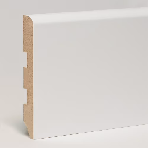 Плинтус МДФ ламинированный Арт Лайн белый Flat 2050×150×16