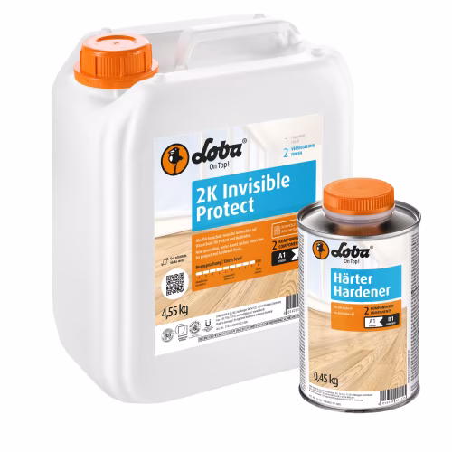 Лак для паркета Loba 2K InvisibleProtect AT экстраматовый 5 кг