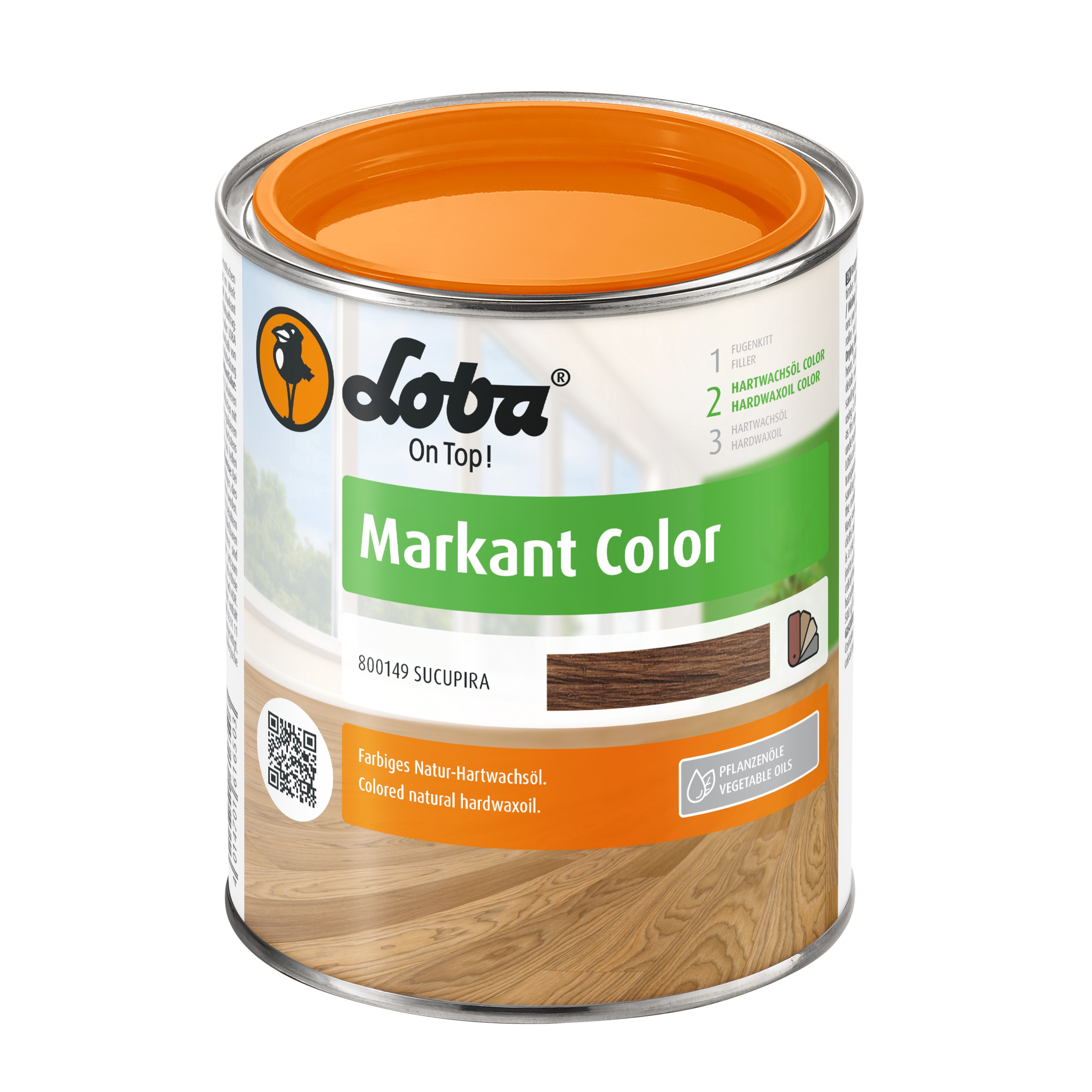Цветное масло с твердым воском Loba Markant Color сукупира 0,75 л