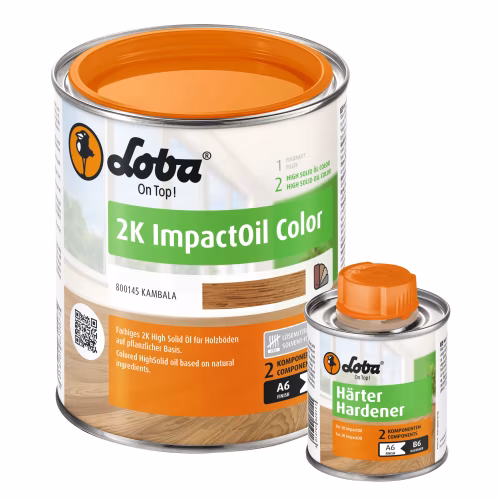 Цветное двухкомпонентное масло Loba HS 2K ImpactOil Color камбала 0,75 л