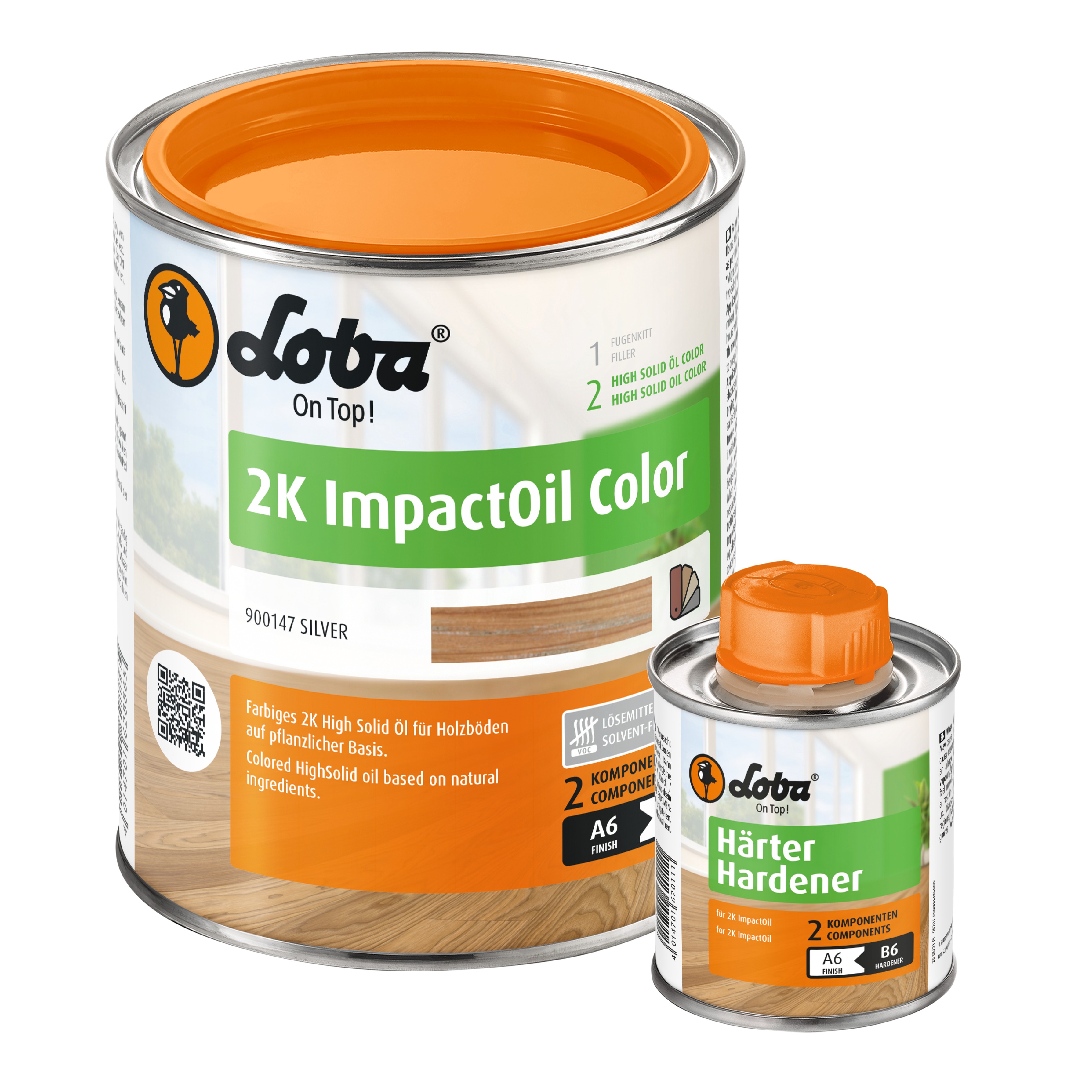 Цветное двухкомпонентное масло Loba HS 2K ImpactOil Color серебряный 0,75 л Цветное двухкомпонентное масло Loba HS 2K ImpactOil Color серебряный 0,75 л