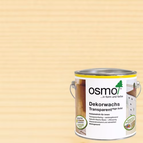Масло с твердым воском для дерева Osmo Dekorwachs Transparent 3101 Бесцветное шелковисто-матовое 0,75 л