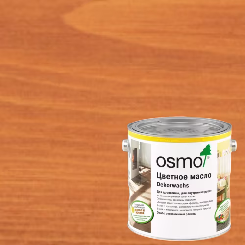 Масло с твердым воском для дерева Osmo Dekorwachs Transparent цвет 3137 Вишня шелковисто-матовый 0,75 л