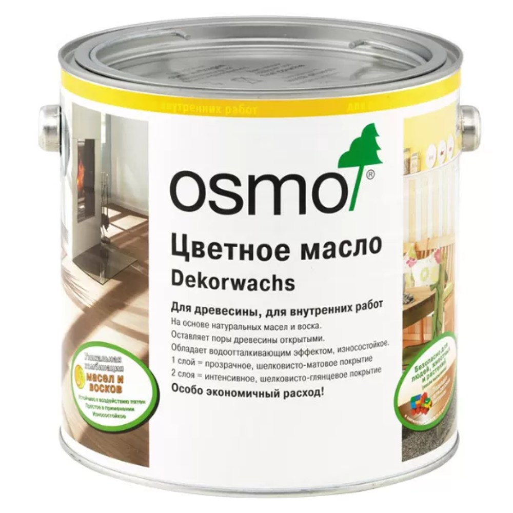 Масло с твердым воском для дерева Osmo Dekorwachs Transparent цвет 3137 Вишня шелковисто-матовый 0,75 л