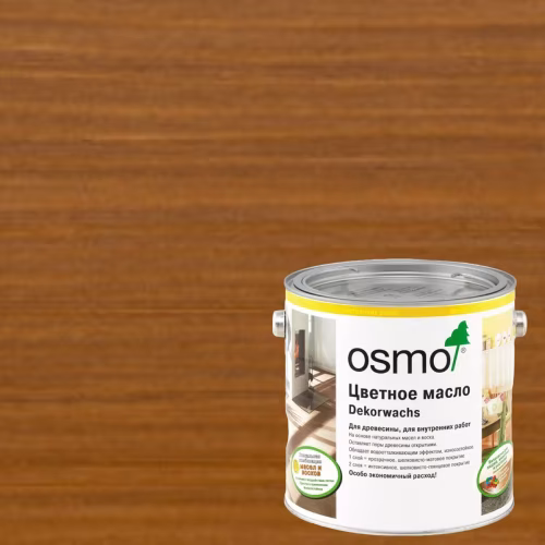 Масло с твердым воском для дерева Osmo Dekorwachs Transparent цвет 3143 Коньяк шелковисто-матовый 0,75 л