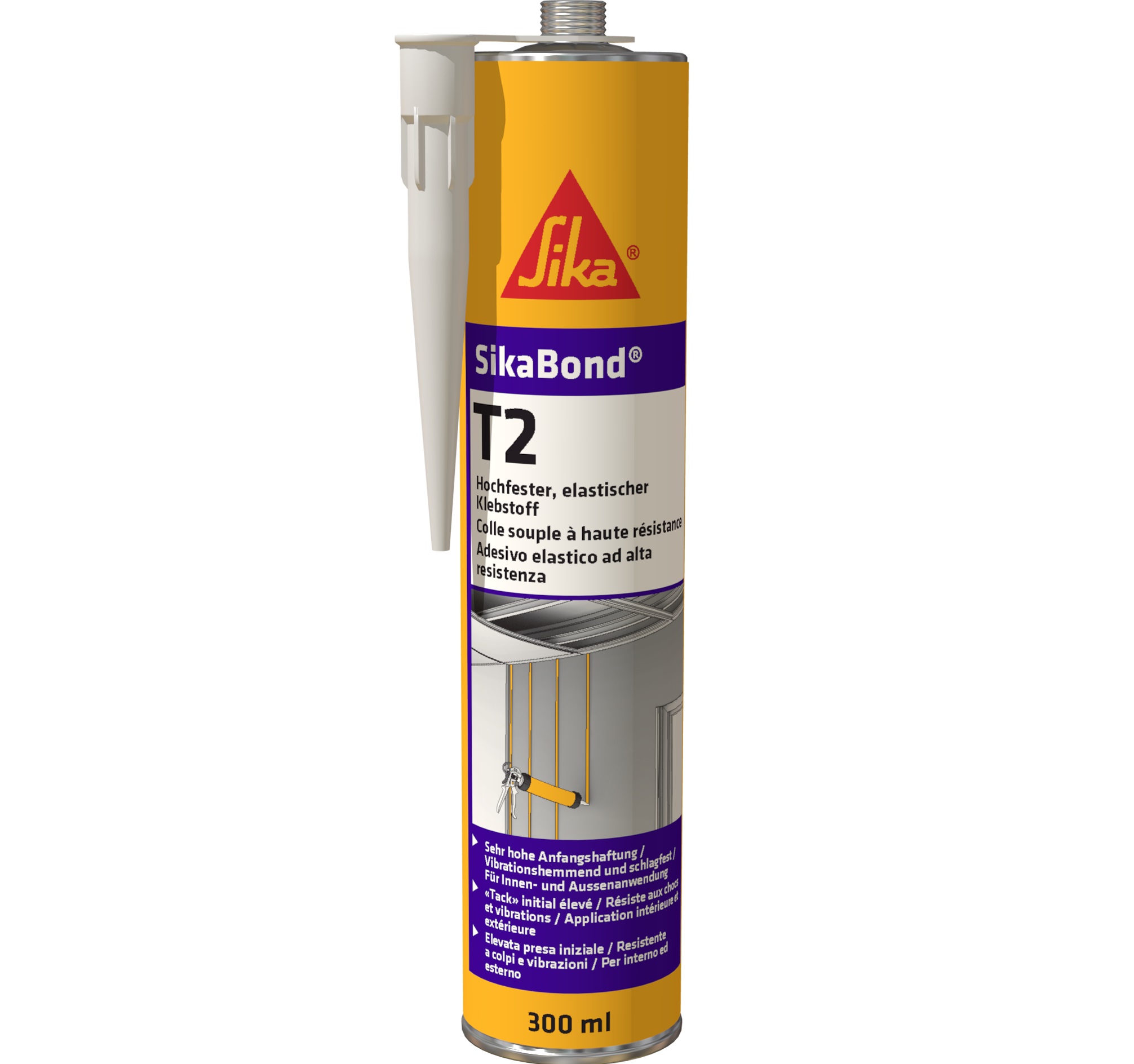 Монтажный клей SikaBond T2 черный 26434 0,6 л Монтажный клей SikaBond T2 черный 26434 0,6 л