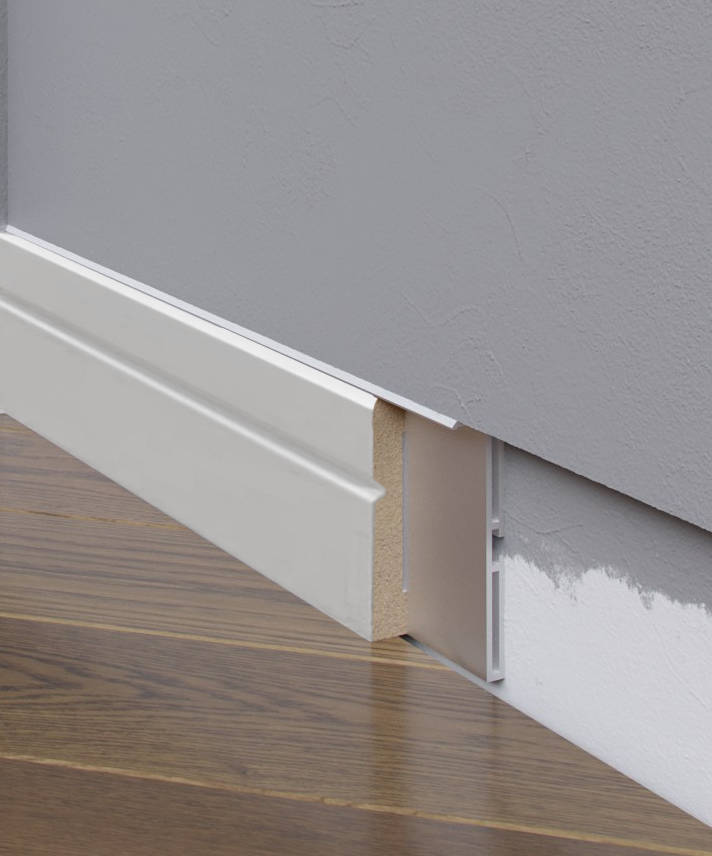 Плинтус алюминиевый скрытый Madest Decor 2400×60×15