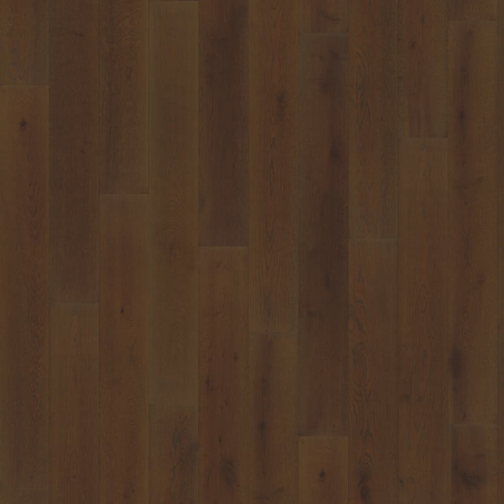 Паркетная доска Karelia Essence Дуб Story Cinder Dark 5G 1116×138×14