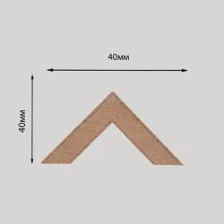 Рейка декоративная Modern Decor дуб без покрытия 2-х сторонняя 2800×40×40