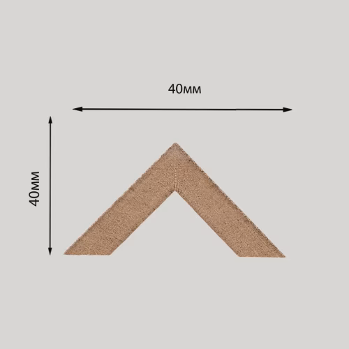 Рейка декоративная Modern Decor дуб без покрытия 2-х сторонняя 2800×40×40