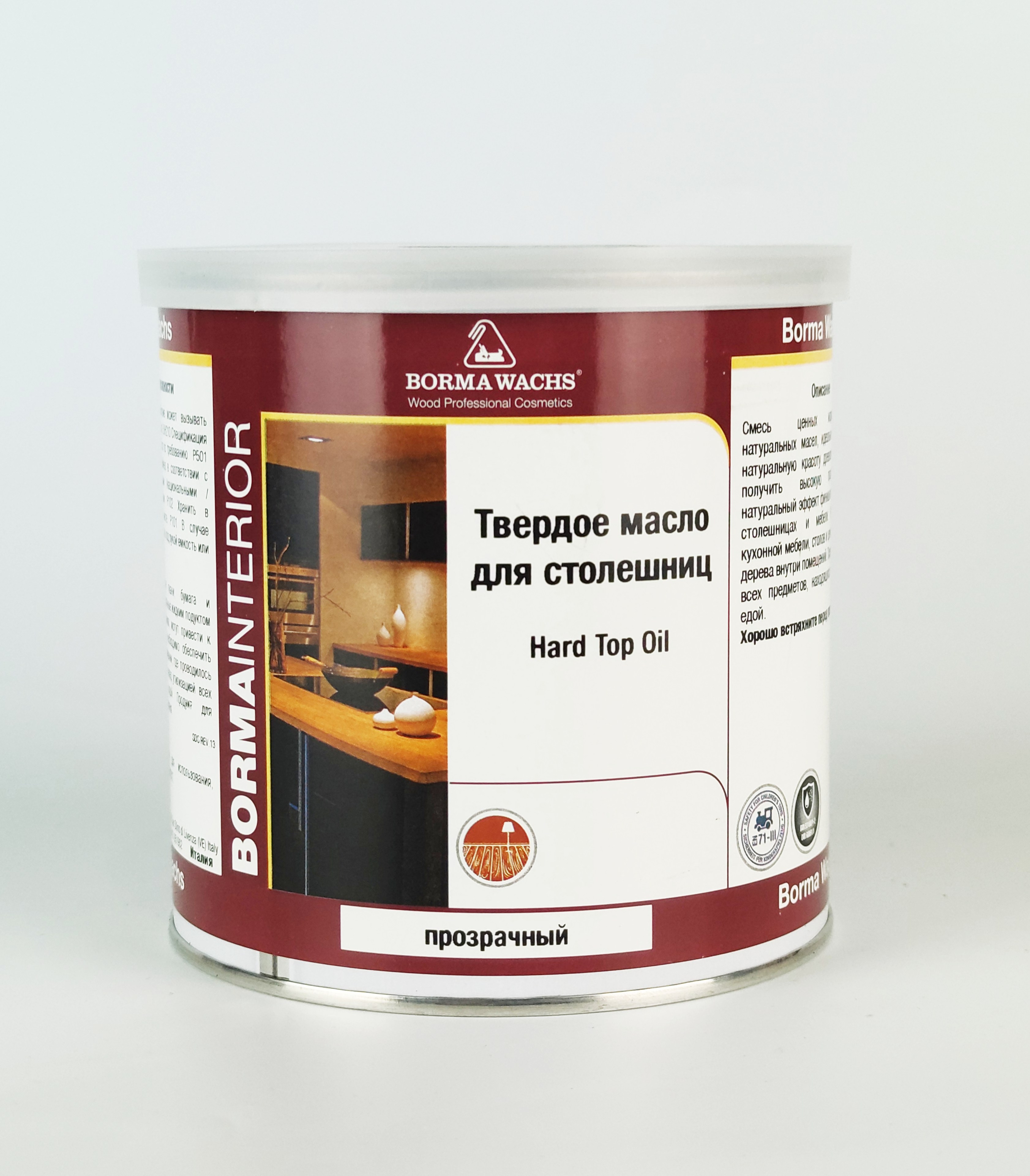 Бесцветное масло для столешниц Borma Hard Top Oil 4916 0,75 л