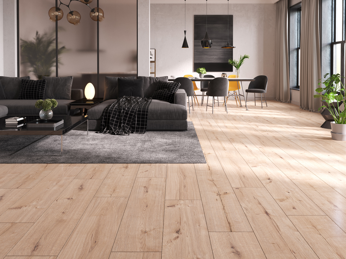 Ламинат Classen Arteo WR 8XL Oak Gibson 55087 1285×280×8 фото в интерьере