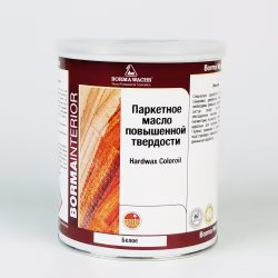 Белое масло для пола Borma Hardwax Coloroil повышенной твердости 4992B.1 1 л