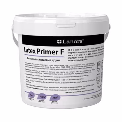 Грунтовка латексная Lanors Latex Primer F 4 кг