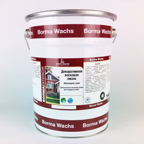 Эмаль восковая для дерева Borma Dekorwachs Lasur 3330RF-DEC 125 Дикий мак 5 л