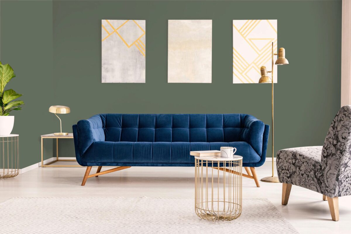 Обои Hygge 77 Colors Green C7 06 10,05×1 фото в интерьере