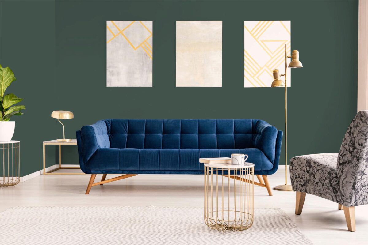 Обои Hygge 77 Colors Green C7 07 10,05×1 фото в интерьере