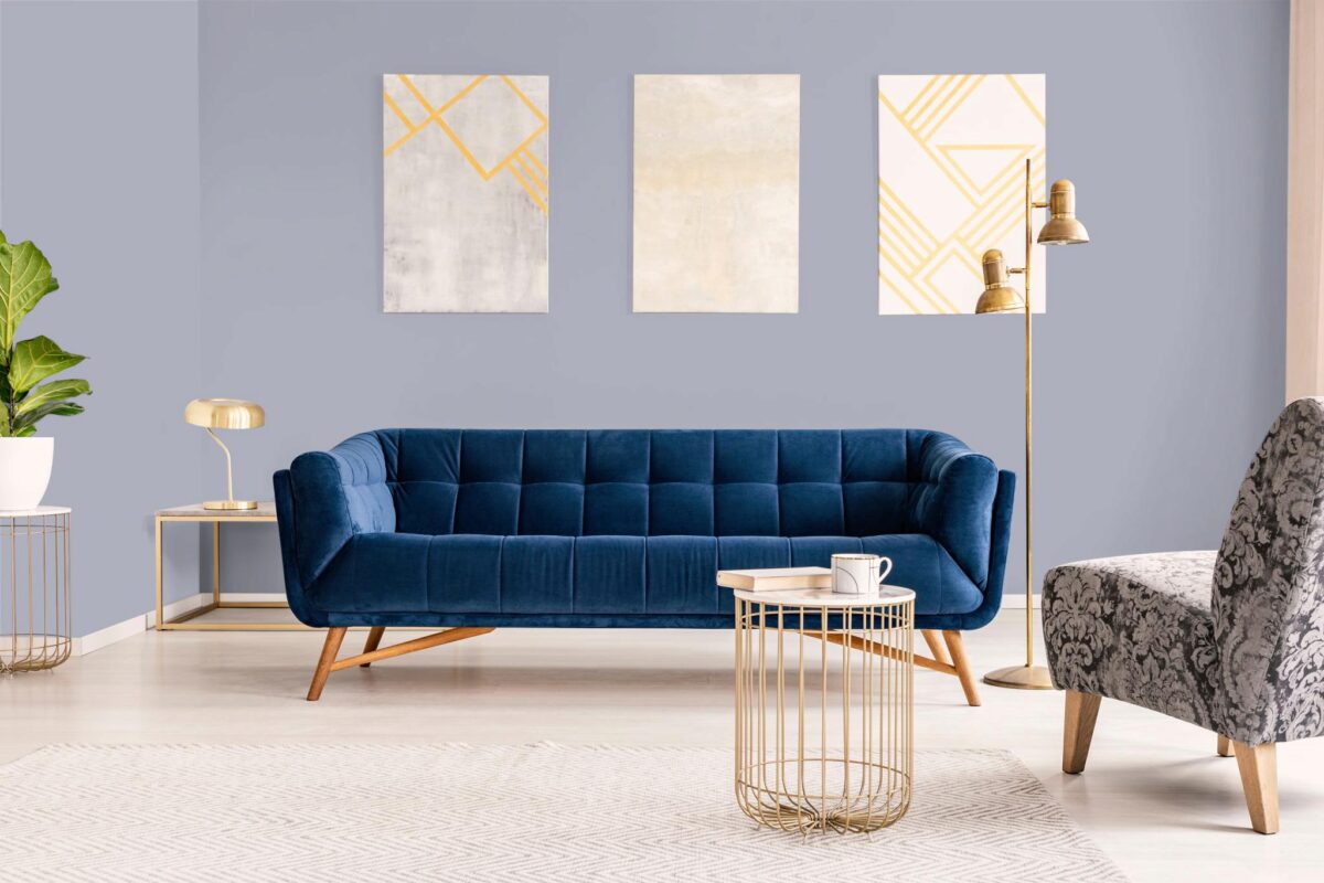 Обои Hygge 77 Colors Blue C8 02 10,05×1 фото в интерьере