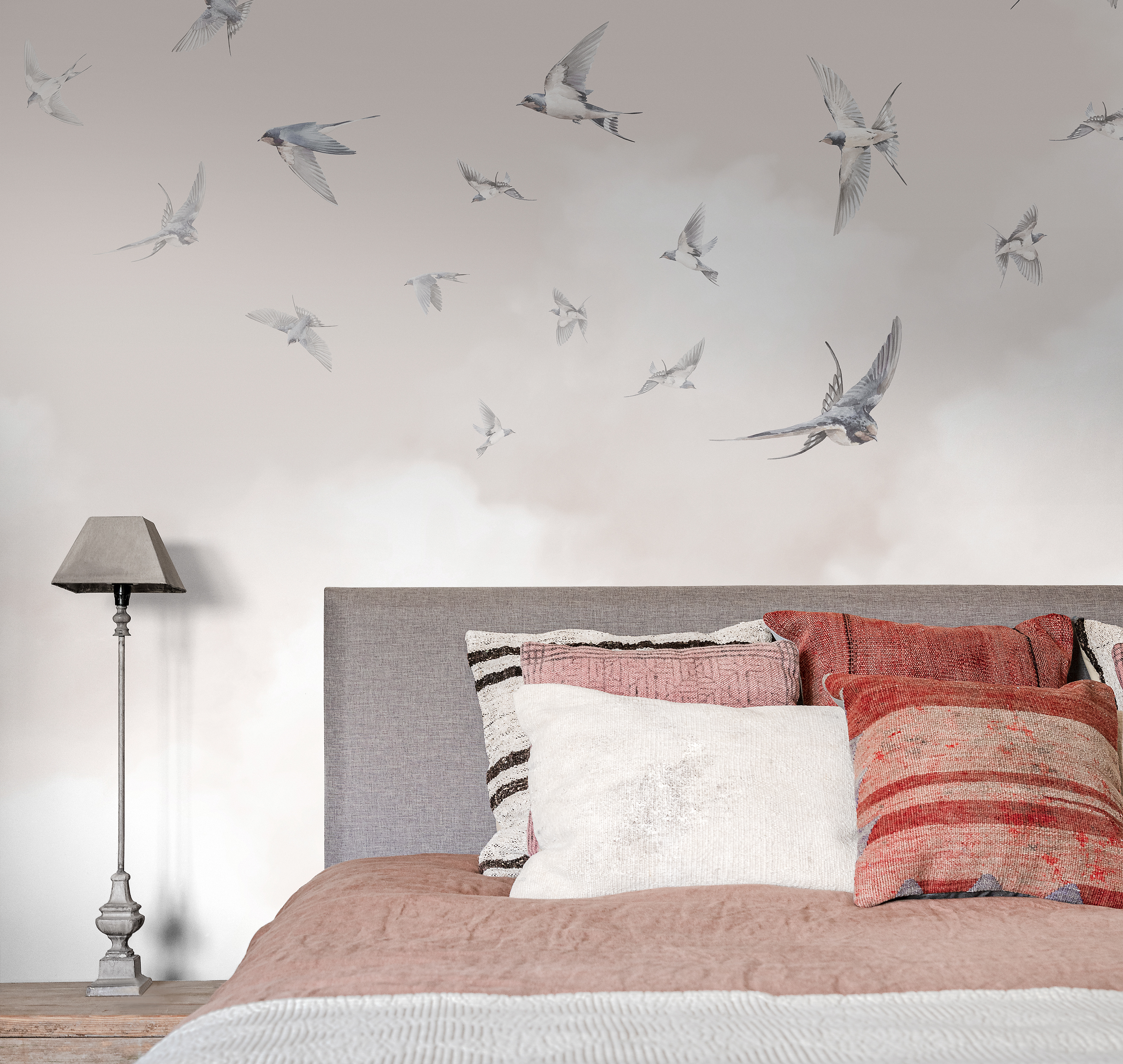 Панно Milassa Ambient vol.3 Spring Swallows Am11 003 фото в интерьере