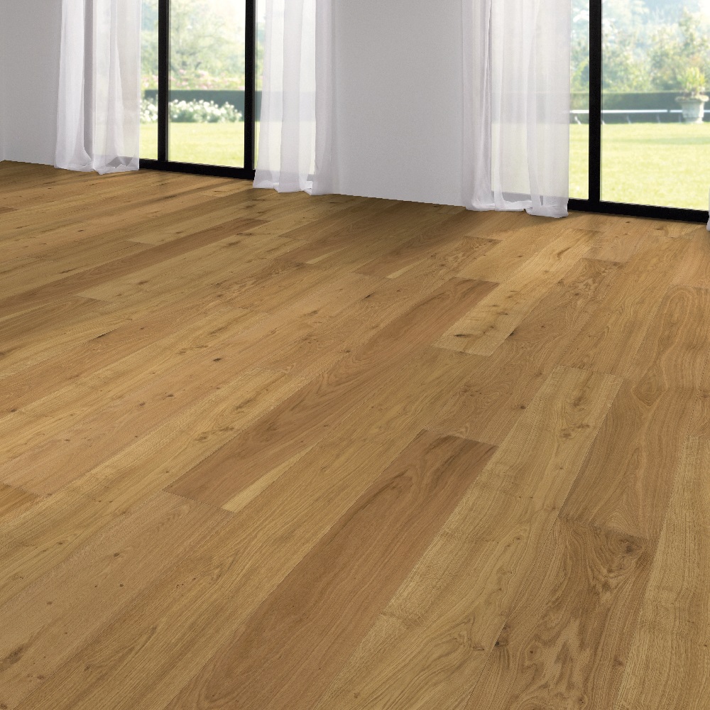 Паркетная доска Wicanders Wood Parquet Derby Oak XXL RW04385A 2200×260×15 фото в интерьере