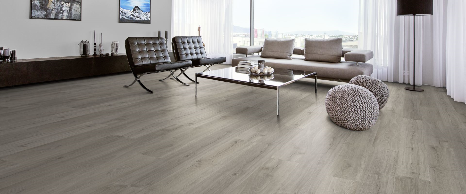 Кварцвиниловый SPC ламинат Kahrs Luxury Tiles Impression Click 6 mm Laponia CLW 218 1829×220×6 фото в интерьере Кварцвиниловый SPC ламинат Kahrs Luxury Tiles Impression Click 6 mm Laponia CLW 218 1829×220×6 фото в интерьере