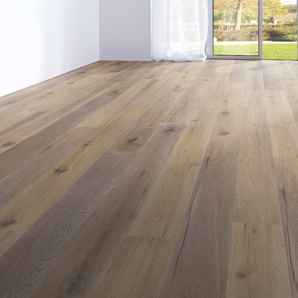 Паркетная доска Wicanders Wood Parquet Steel Oak RW04255C 1900×190×15 фото в интерьере