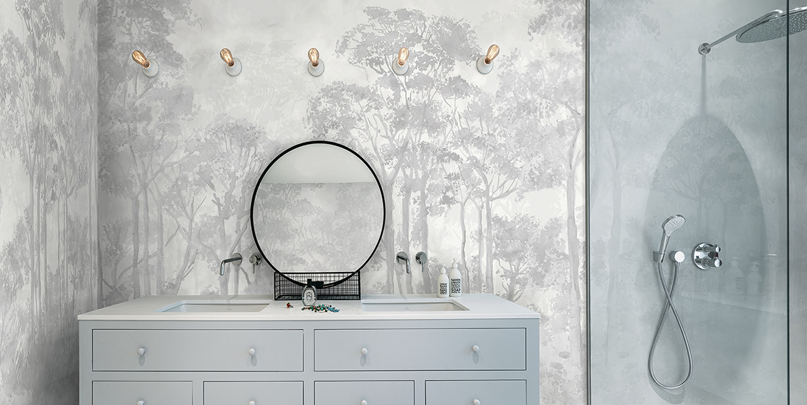 Панно Loymina Etude vol. II Aquarelle ETD18 001 3×3 фото в интерьере