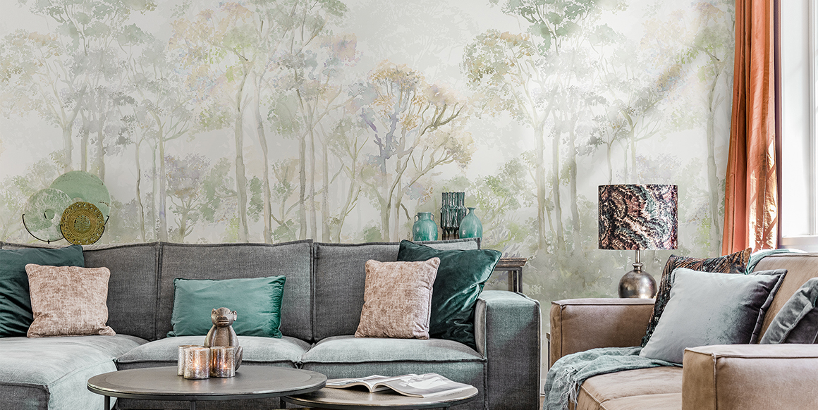 Панно Loymina Etude vol. II Aquarelle ETD18 005 3×3 фото в интерьере