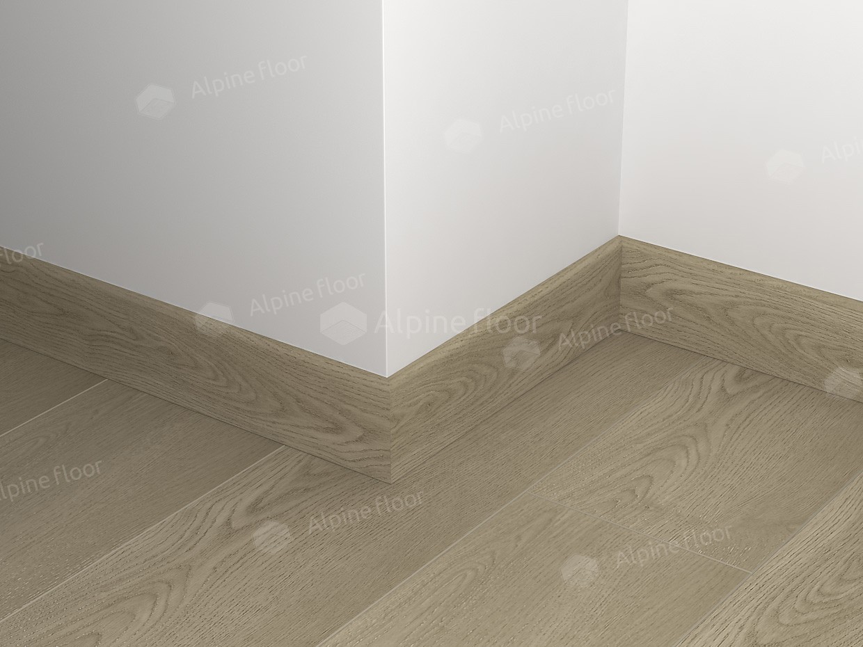 Плинтус  Alpine Floor Grand Sequoia Шварцевальд ECO 11-18   2200×80×11 фото в интерьере