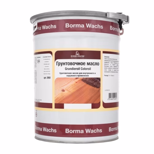 Масло грунтовочное для дерева Borma Grundieroil Coloroil цвет R3950-8 Дуб Табак 5 л