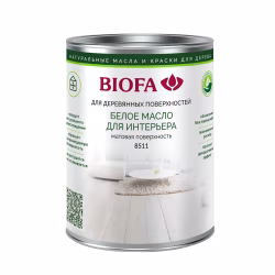Масло для дерева Biofa 8511 цвет 8511 Арктика матовое 0,125 л