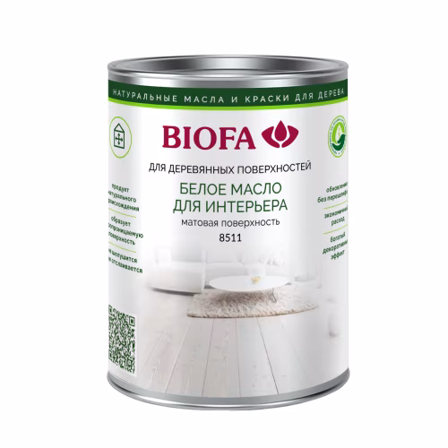 Масло для дерева Biofa 8511 цвет 8511 Арктика матовое 0,125 л