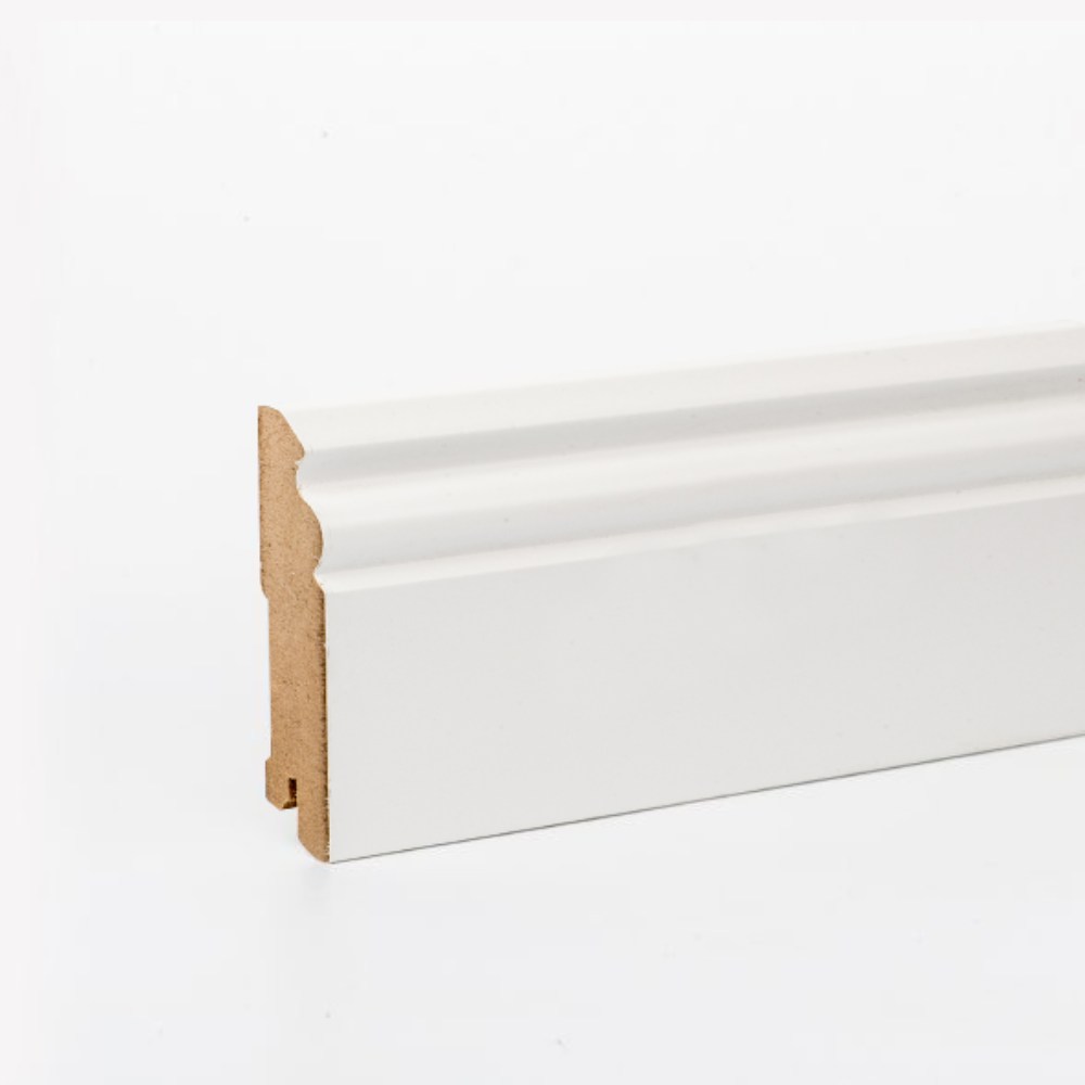 Плинтус МДФ ламинированный DeArtio White W31-70 2050×70×16