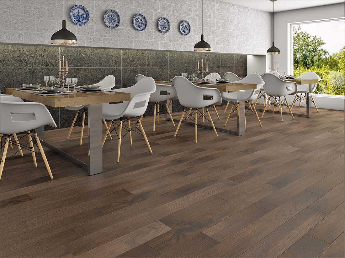 Инженерная доска Gran Parte Дуб Робуста Robusta 010 натур-классик 500−1500×155×15 фото в интерьере