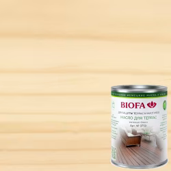 Масло бесцветное для террас Biofa 3753 0,4 л