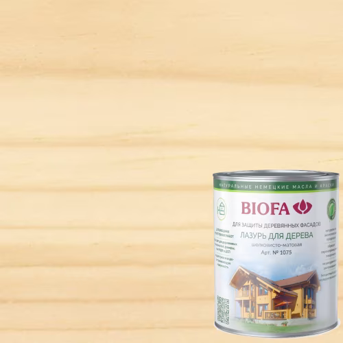 Лазурь бесцветная для дерева Biofa 1075 1 л