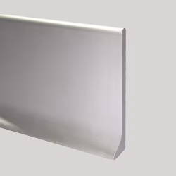 Плинтус алюминиевый Modern Decor L-образный серебро 2950×60×10