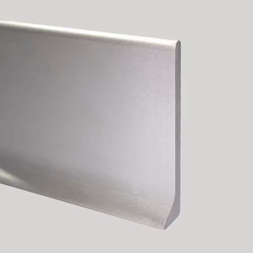 Плинтус алюминиевый Modern Decor L-образный серебро 2950×60×10