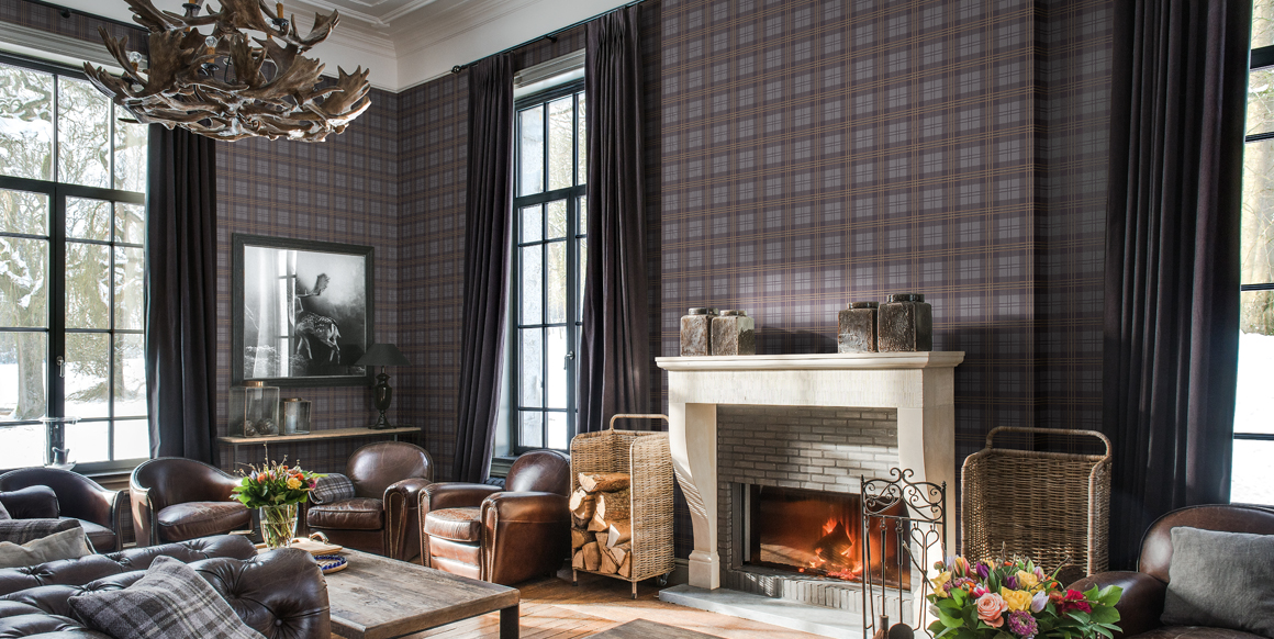 Обои Loymina British Style Forest Quilt BRIT 7 022 10,05×1 фото в интерьере