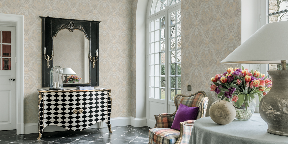 Обои Loymina British Style Forest Scottish Flower BRIT 6 001/1 10,05×1 фото в интерьере