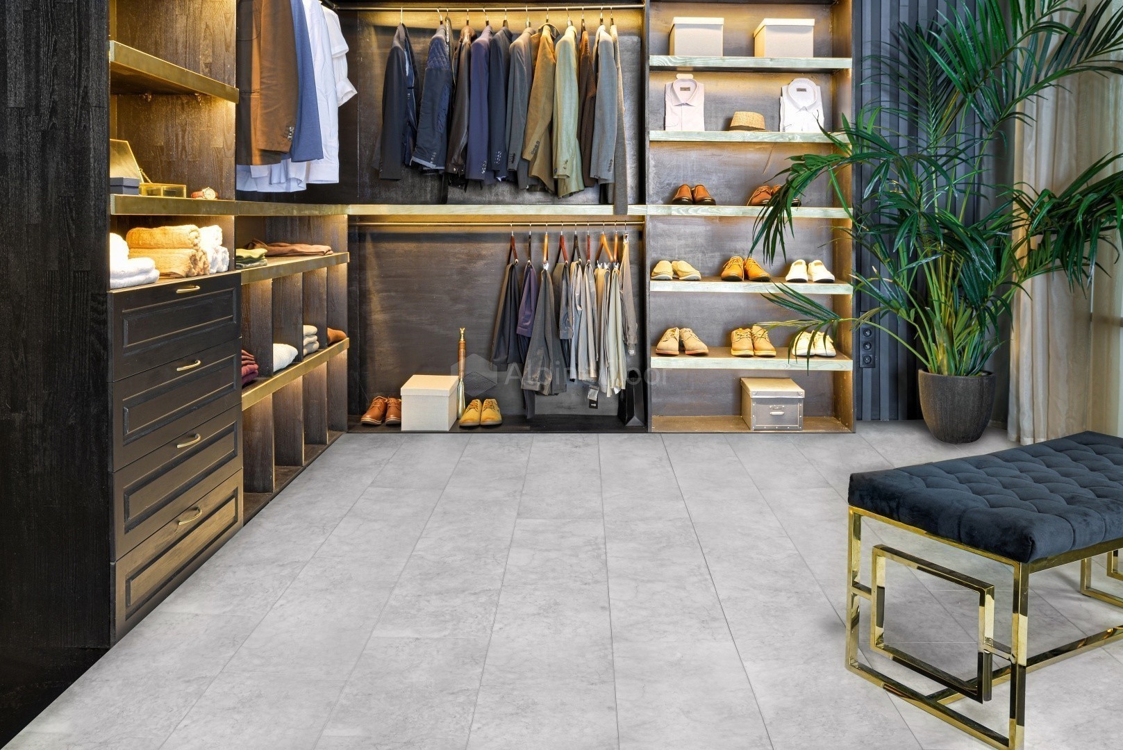 Кварцвиниловый SPC ламинат Alpine Floor Stone Mineral Core Вердон ECO 4-17 609,6×304,8×4 фото в интерьере Кварцвиниловый SPC ламинат Alpine Floor Stone Mineral Core Вердон ECO 4-17 609,6×304,8×4 фото в интерьере