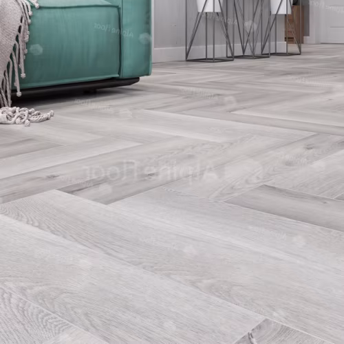 Кварцвиниловый SPC ламинат Alpine Floor Parquet Light Дуб Лейтена ECO 13-18 венгерская елка 600×125×4