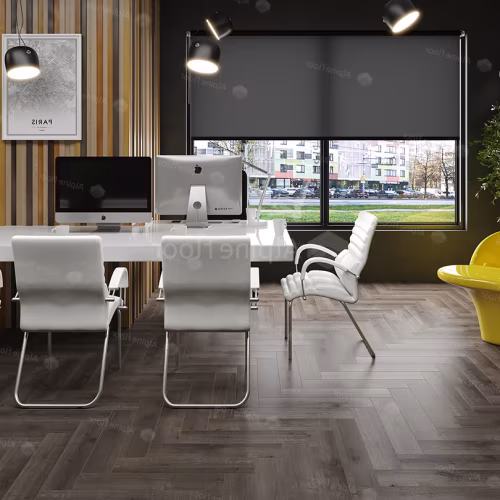 Кварцвиниловый SPC ламинат Alpine Floor Parquet Light Дуб Антарес ECO 13-19 венгерская елка 600×125×4