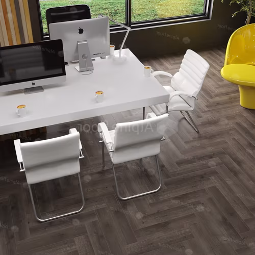Кварцвиниловый SPC ламинат Alpine Floor Parquet Light Дуб Антарес ECO 13-19 венгерская елка 600×125×4