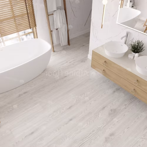 Кварцвиниловая плитка Alpine Floor клеевая Ultra Дуб Арктик ECO 5-1 1219,2×184,15×2